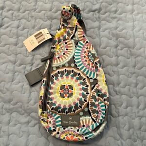 Vera Bradley Lighten Up Essential Compact Sling in Sunny Medallion